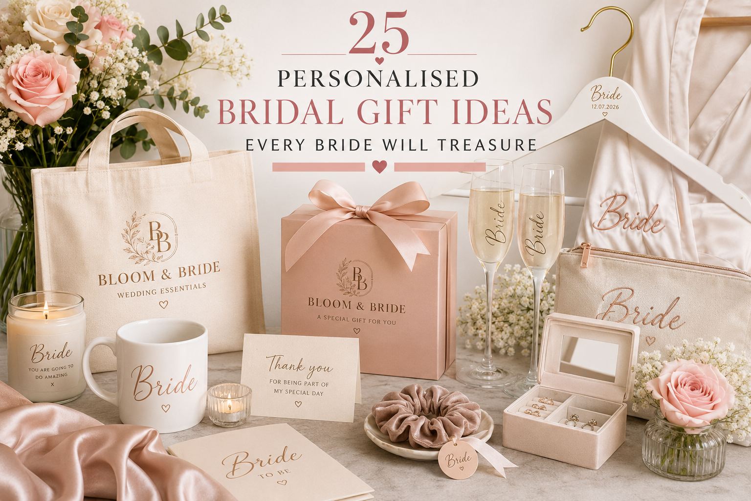 25 Personalised Bridal Gift Ideas Every Bride Will Treasure