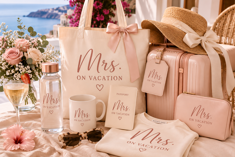 Celebrate your honeymoon in style with personalised travel accessories designed for unforgettable adventures, romantic escapes and beautiful memories.