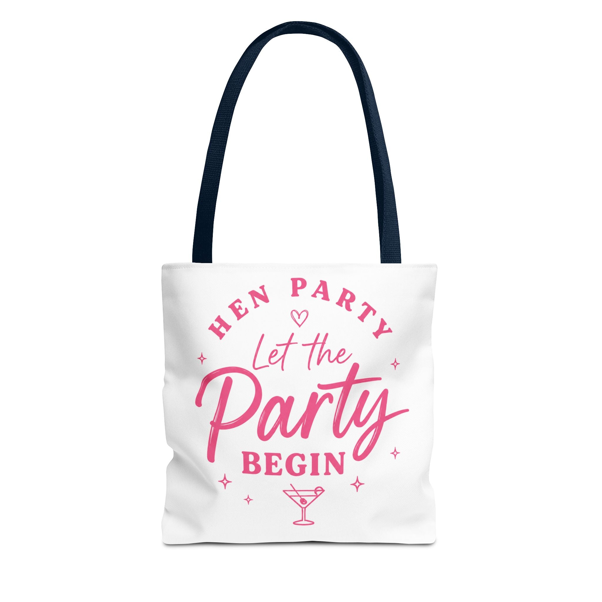 Hen Party Tote Bag — "Let the Party Begin" Bachelorette Canvas Tote