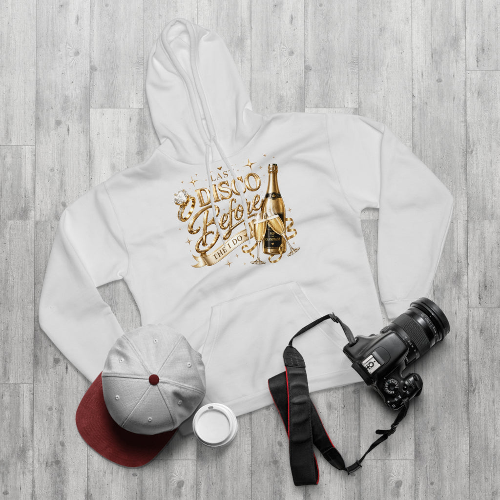 Bride-to-Be Hoodie — "Last Disco Before I Do" Bachelorette Pullover
