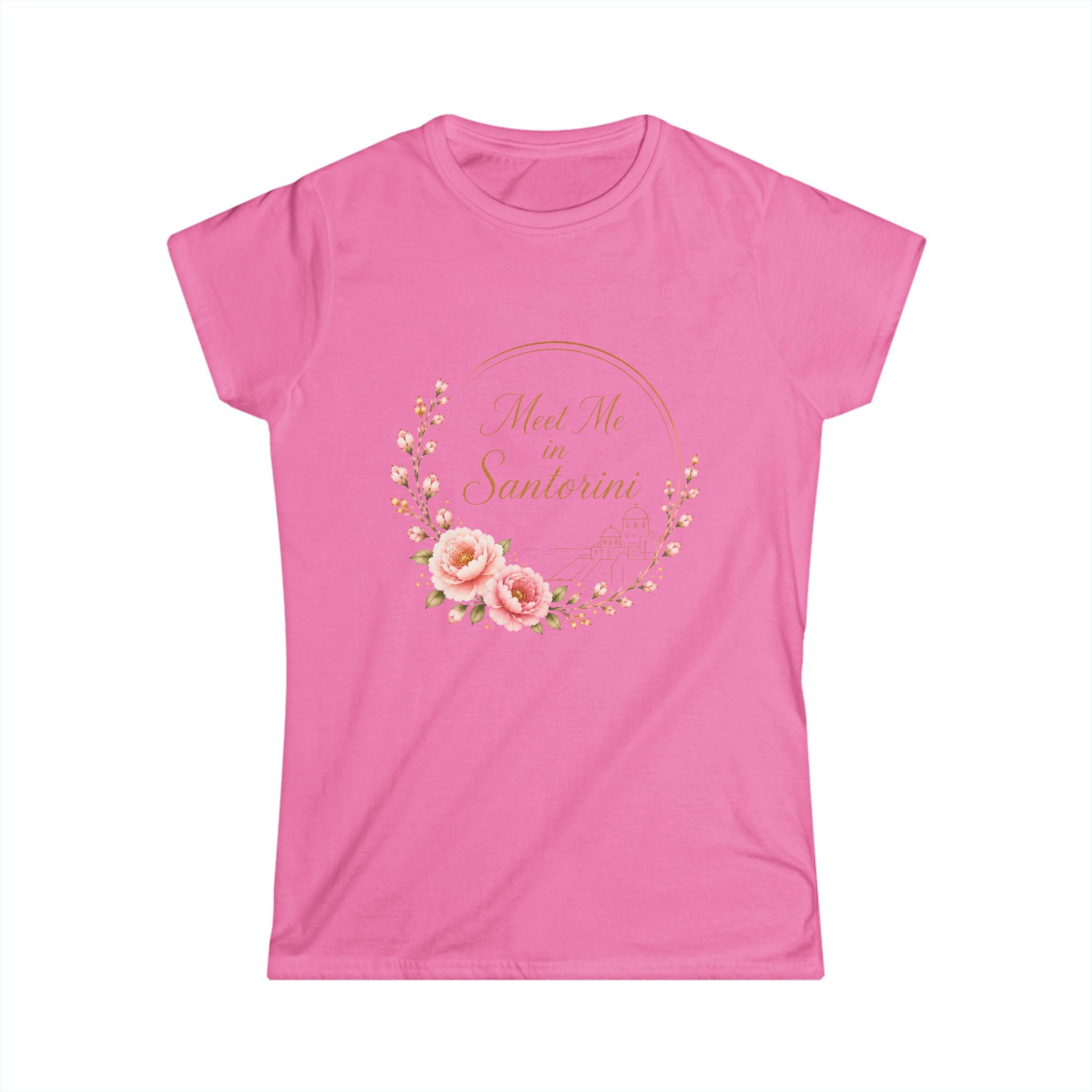 Women's Tee — 'Not Me, I'm Santeria' Floral Vintage Script
