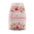 Bridesmaid Floral Pencil Skirt — Pink Watercolor Wedding Party Skirt
