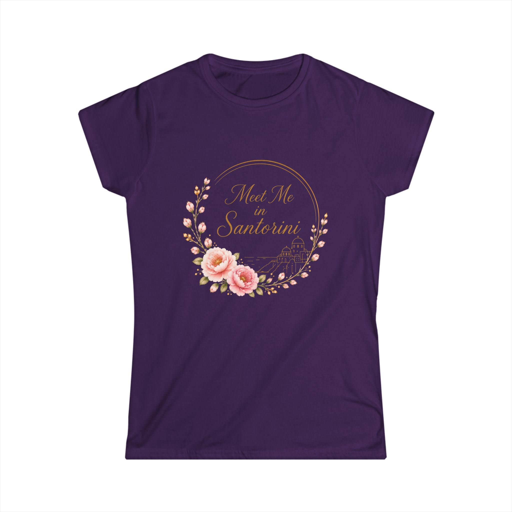 Women's Tee — 'Not Me, I'm Santeria' Floral Vintage Script