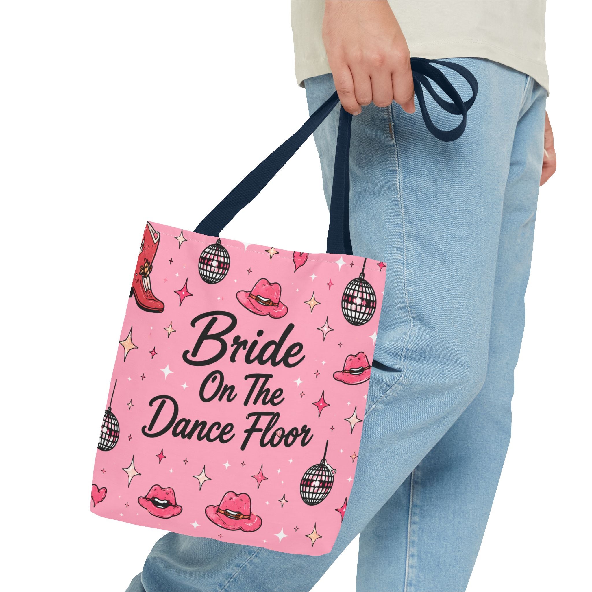 Bride On The Dance Floor Tote Bag — Bachelorette Party Pink Bridal Tote