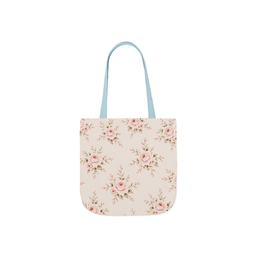 Bride Floral Canvas Tote Bag — Bridal Party, Bachelorette & Wedding Gift