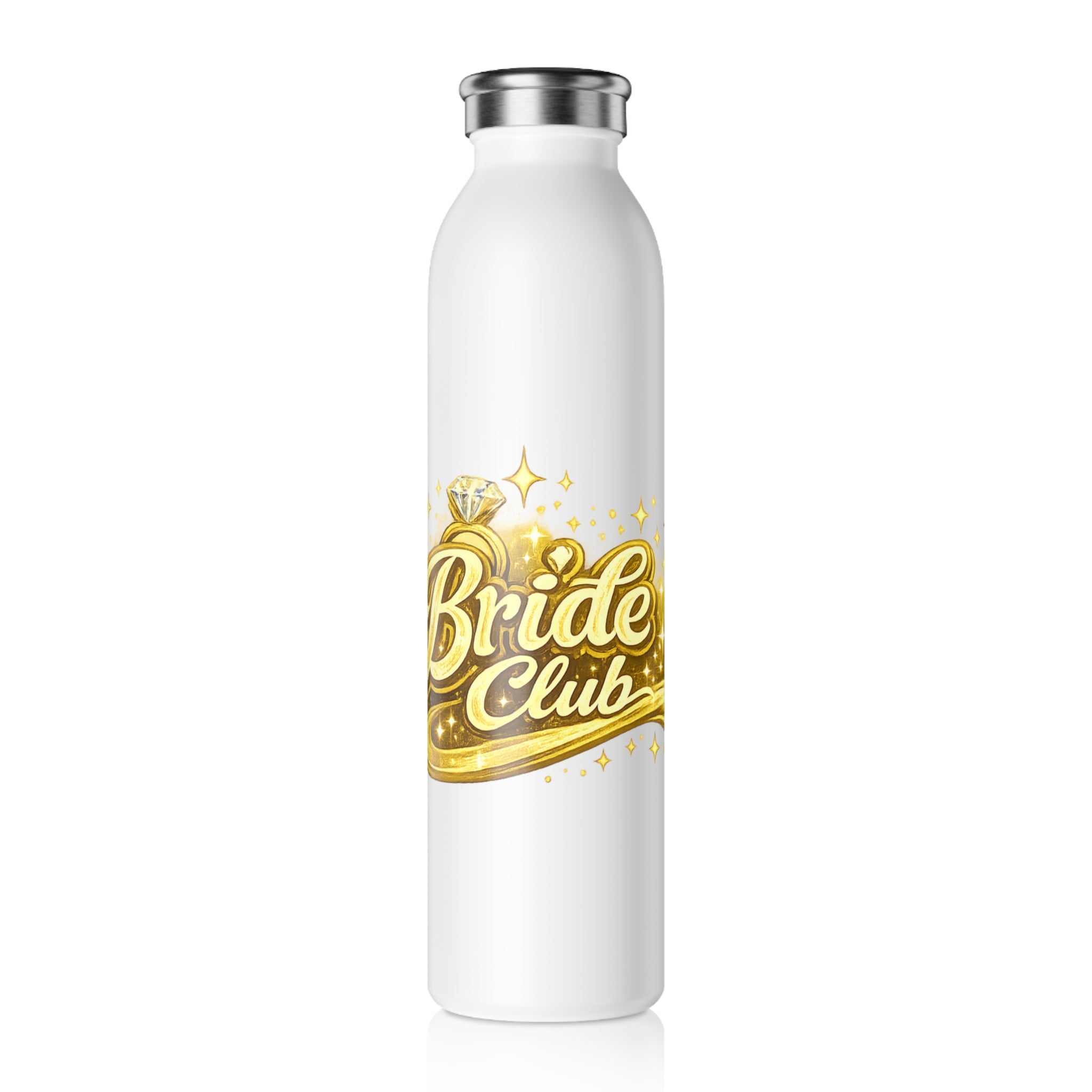 Bride Club Slim Water Bottle – Gold Glam Bachelorette Gift