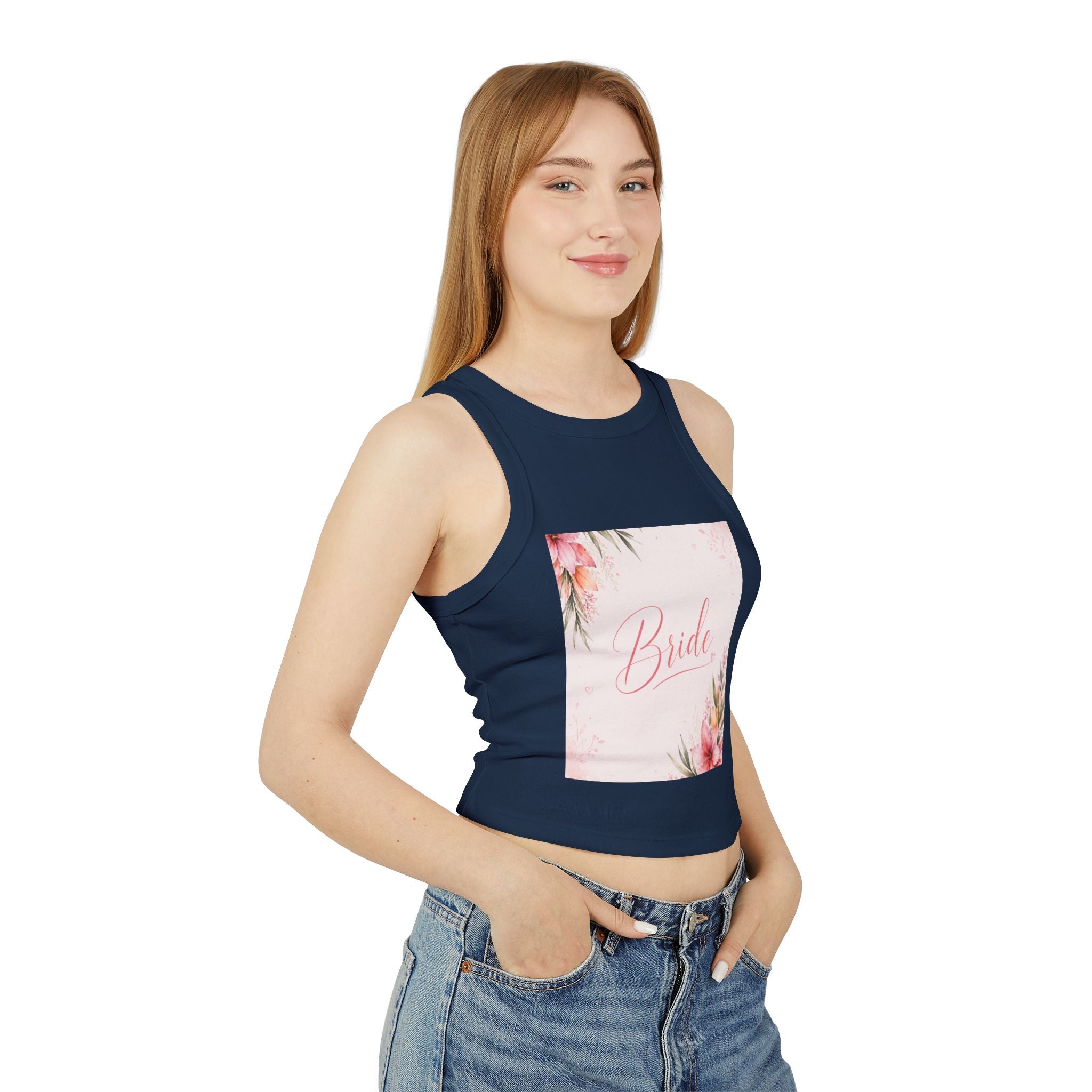 Women's Micro Rib Racer Tank Top