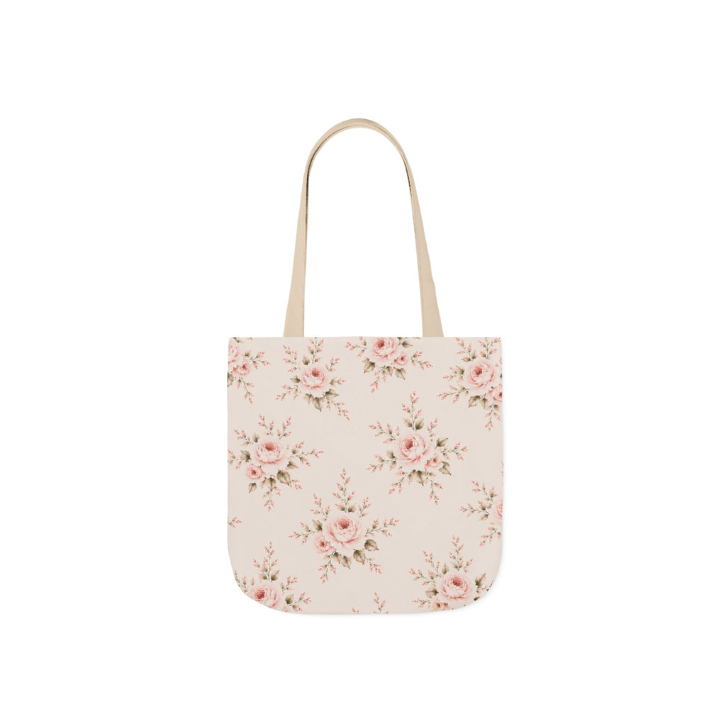 Bride Floral Canvas Tote Bag — Bridal Party, Bachelorette & Wedding Gift
