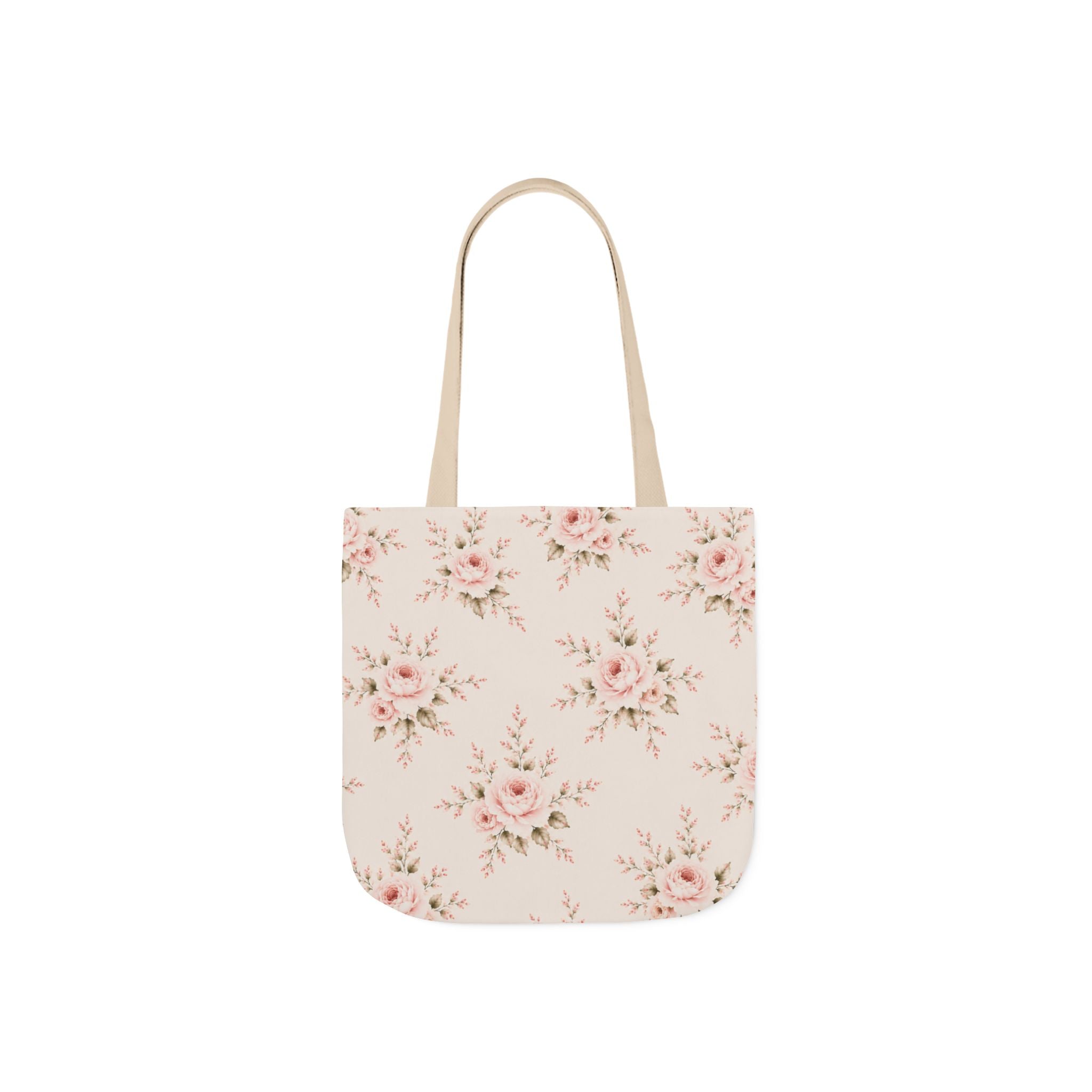 Bride Floral Canvas Tote Bag — Bridal Party, Bachelorette & Wedding Gift