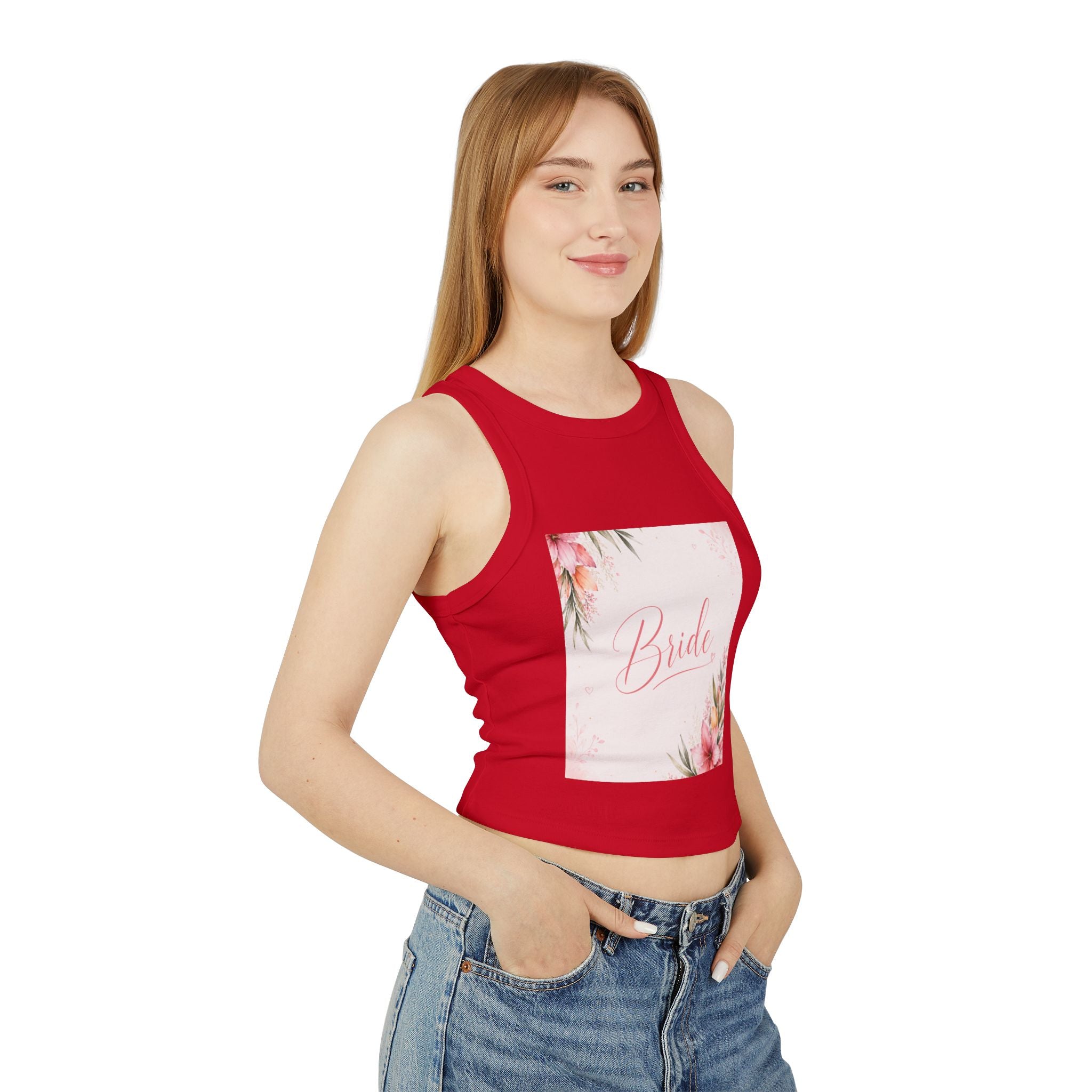 Women's Micro Rib Racer Tank Top