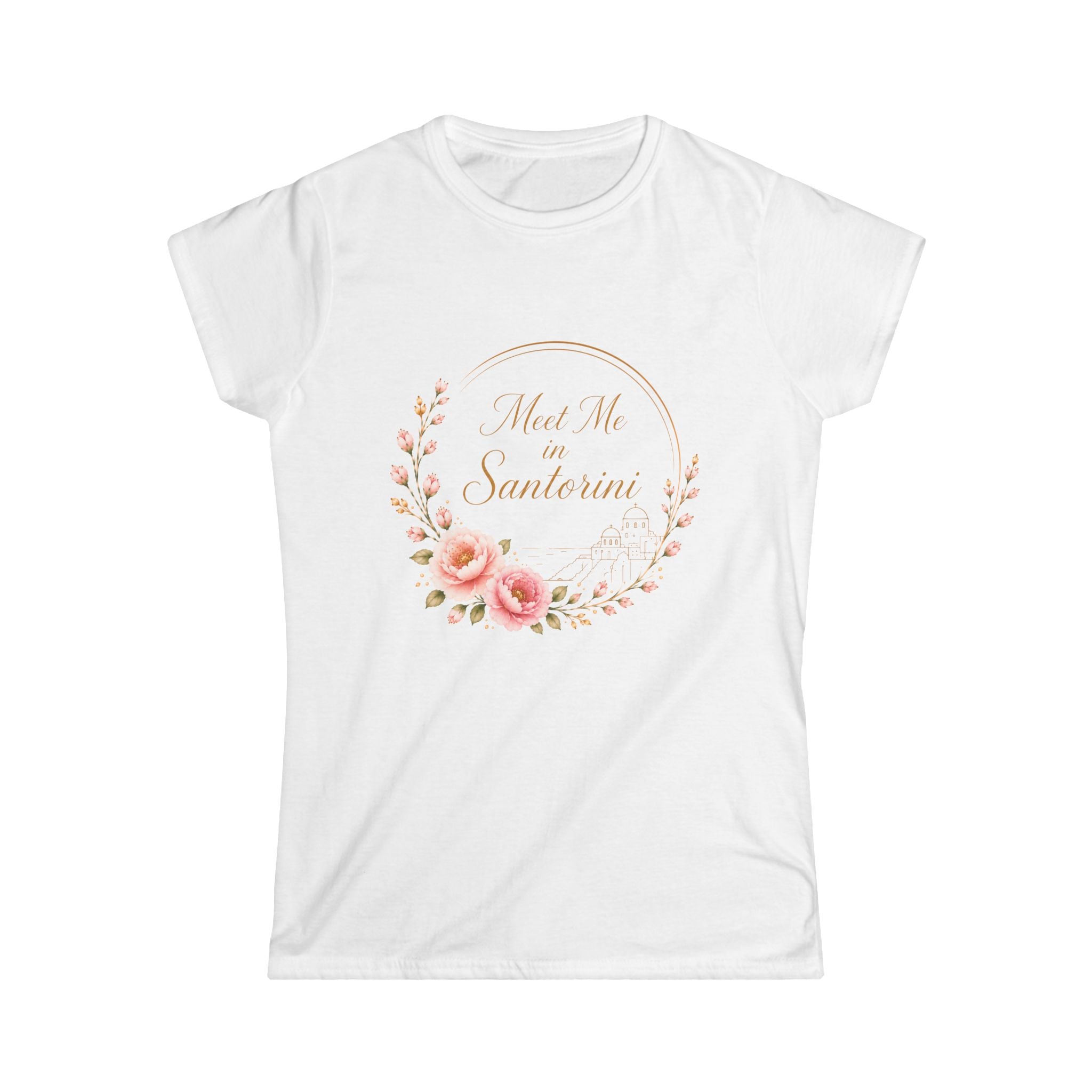 Women's Tee — 'Not Me, I'm Santeria' Floral Vintage Script