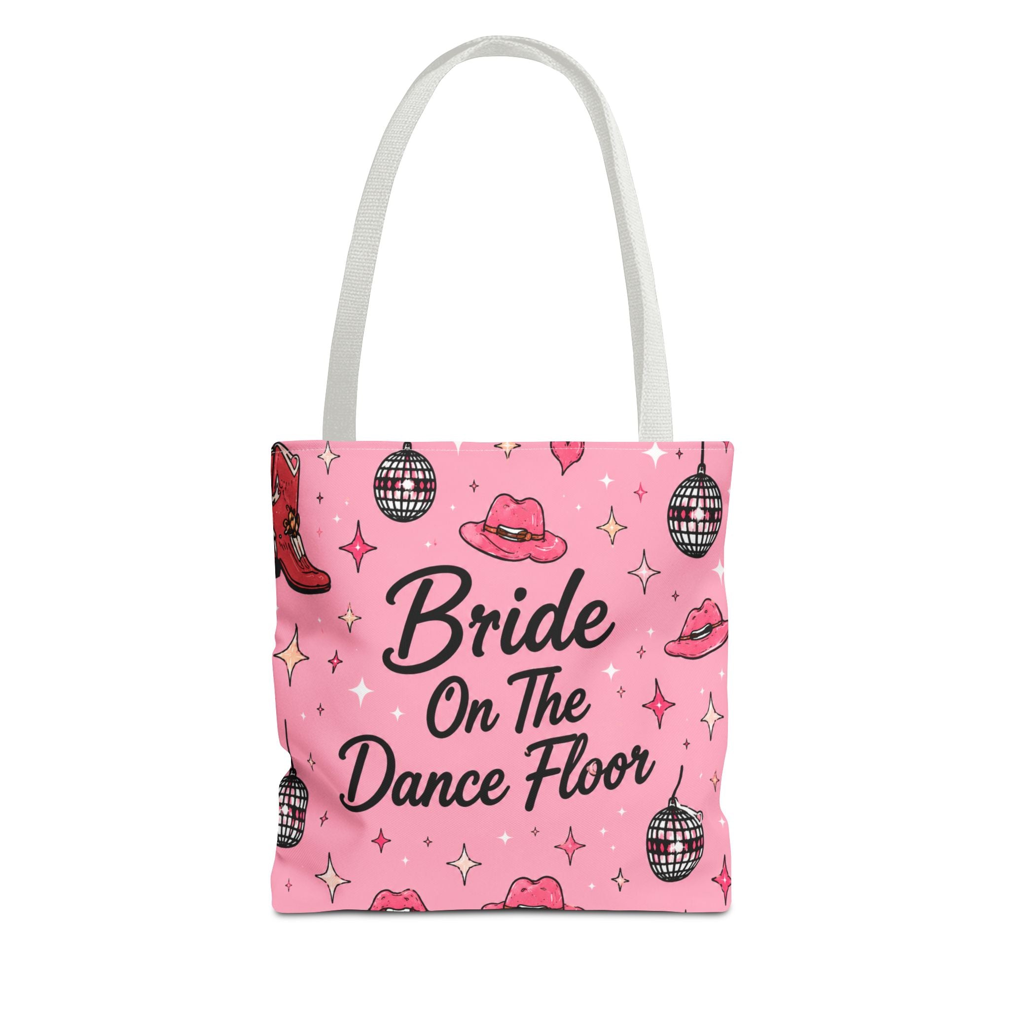 Bride On The Dance Floor Tote Bag — Bachelorette Party Pink Bridal Tote