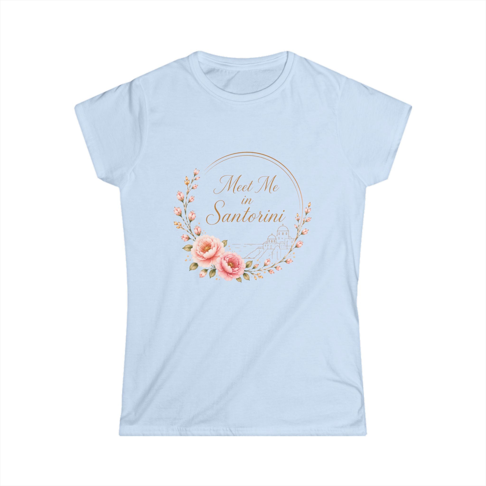 Women's Tee — 'Not Me, I'm Santeria' Floral Vintage Script