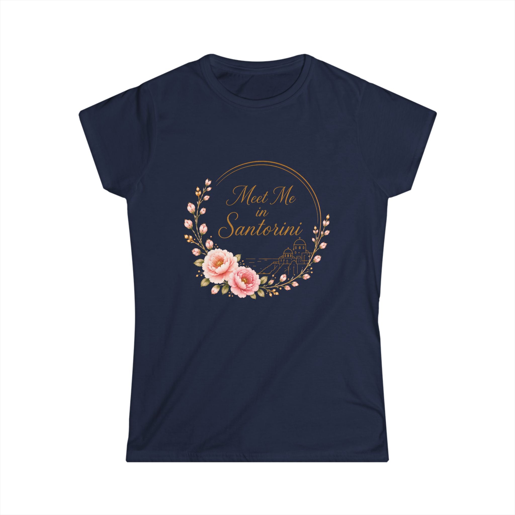 Women's Tee — 'Not Me, I'm Santeria' Floral Vintage Script