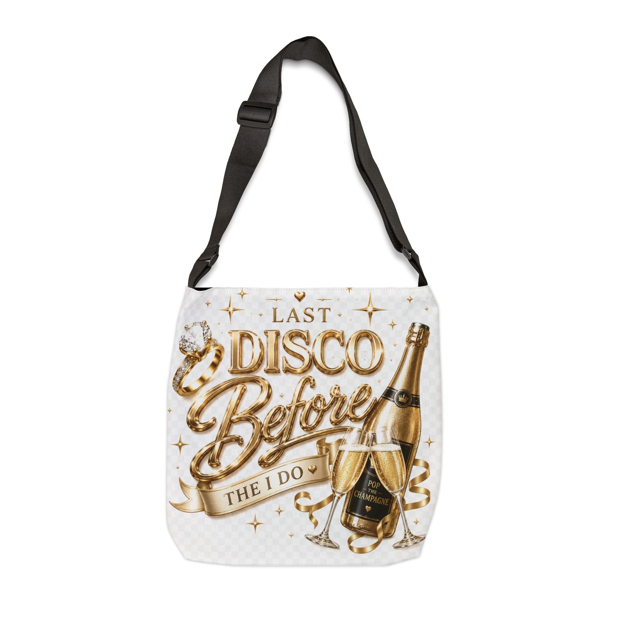 Tote Bag — "Last Disco Before I Do" Bachelorette Champagne Party Tote