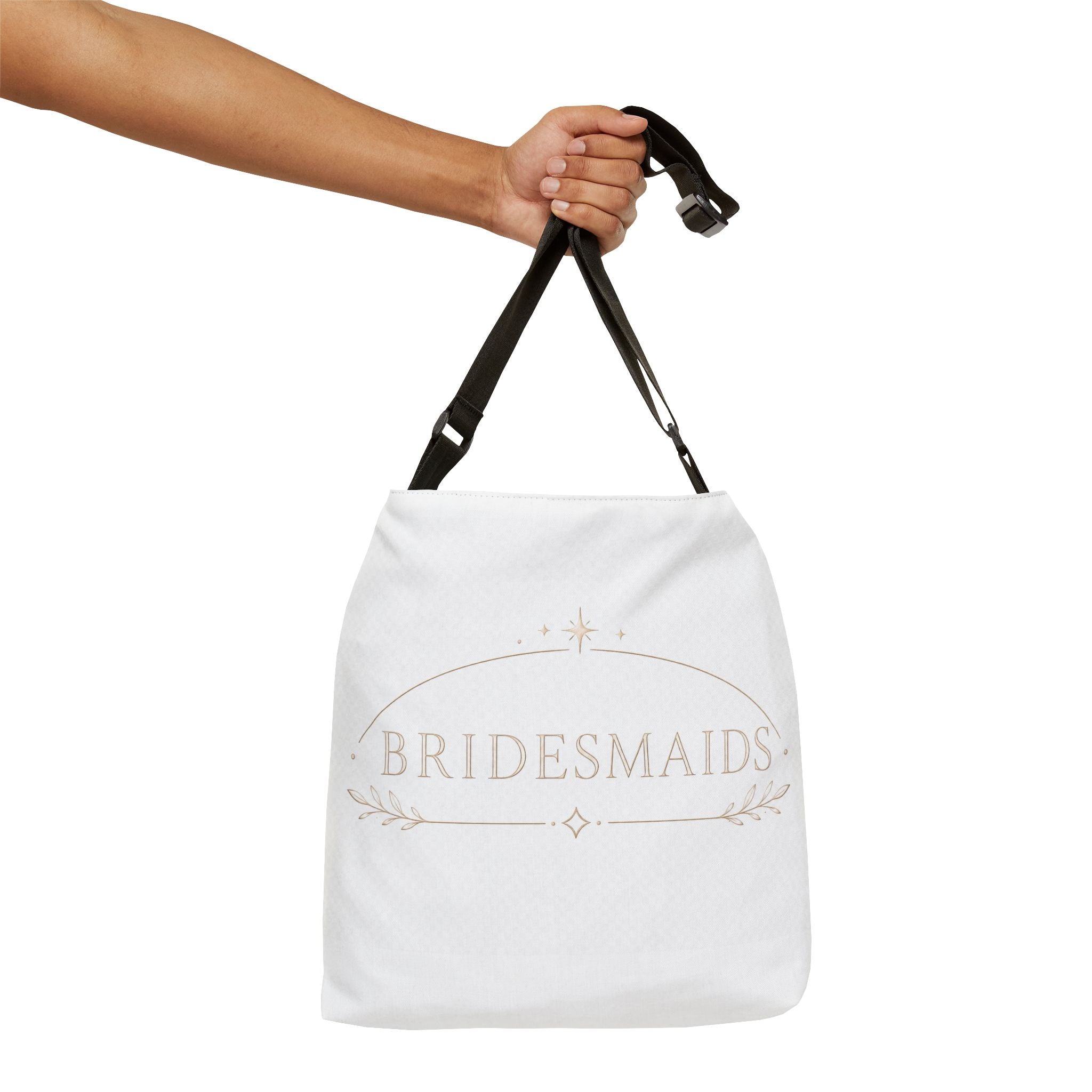 Bridesmaids Adjustable Tote Bag – Elegant Wedding Party Gift & Bridal Shower Accessory