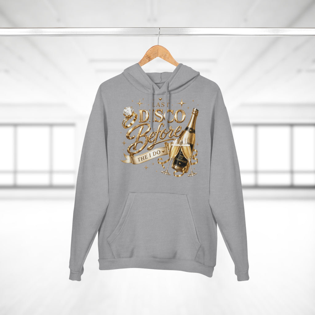 Bride-to-Be Hoodie — "Last Disco Before I Do" Bachelorette Pullover
