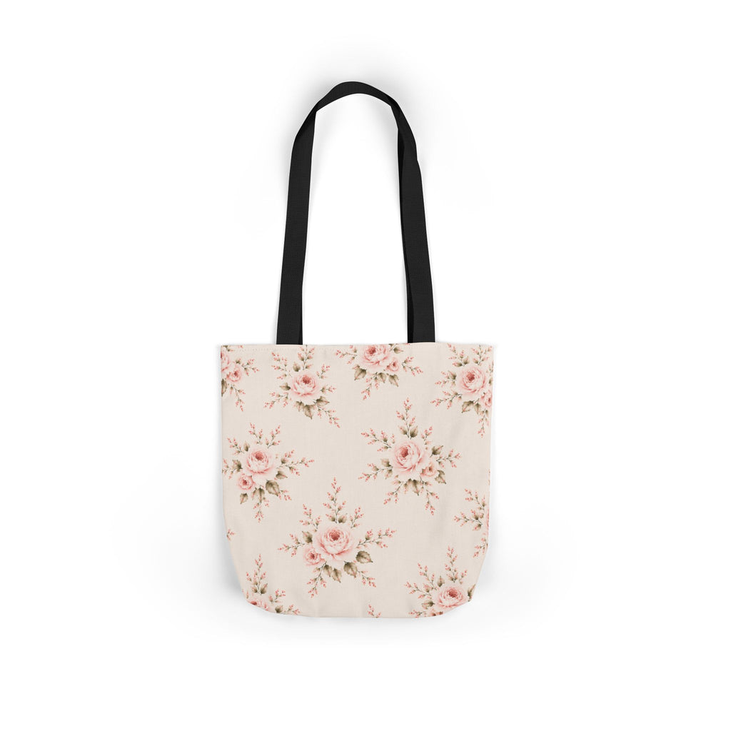 Bride Floral Canvas Tote Bag — Bridal Party, Bachelorette & Wedding Gift