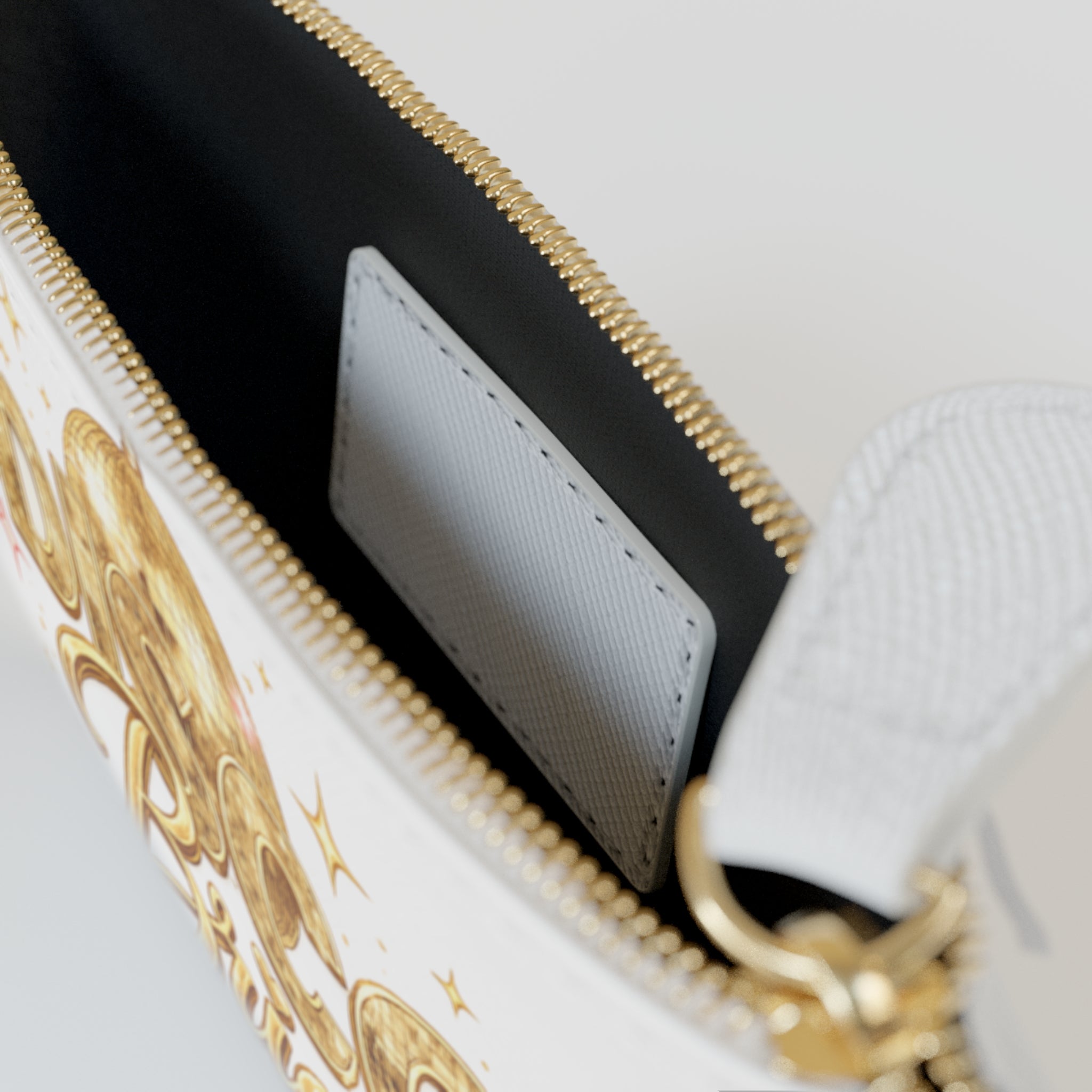 Mini Clutch Bag — Disco Bride Gold Glitter Bachelorette Clutch