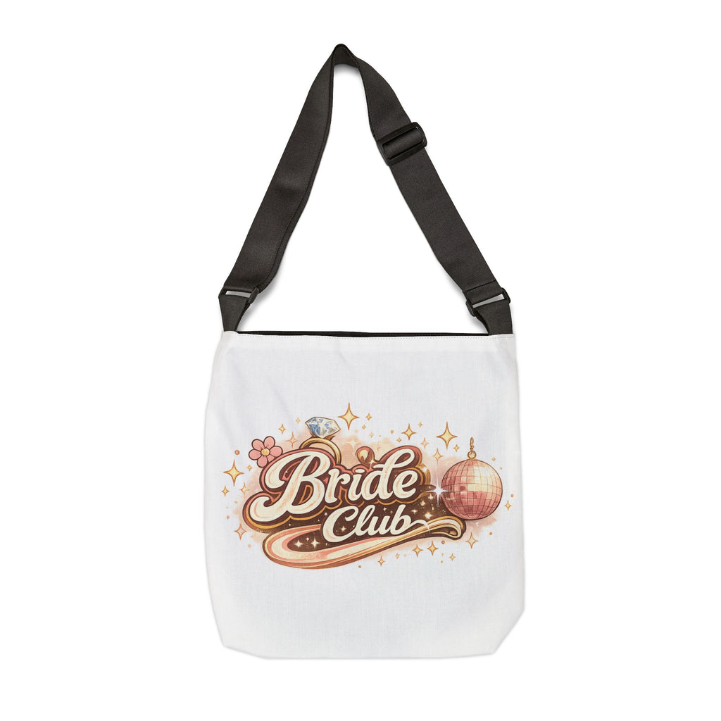 Bride Club Tote Bag — Adjustable Bachelorette Bridal Party Bag