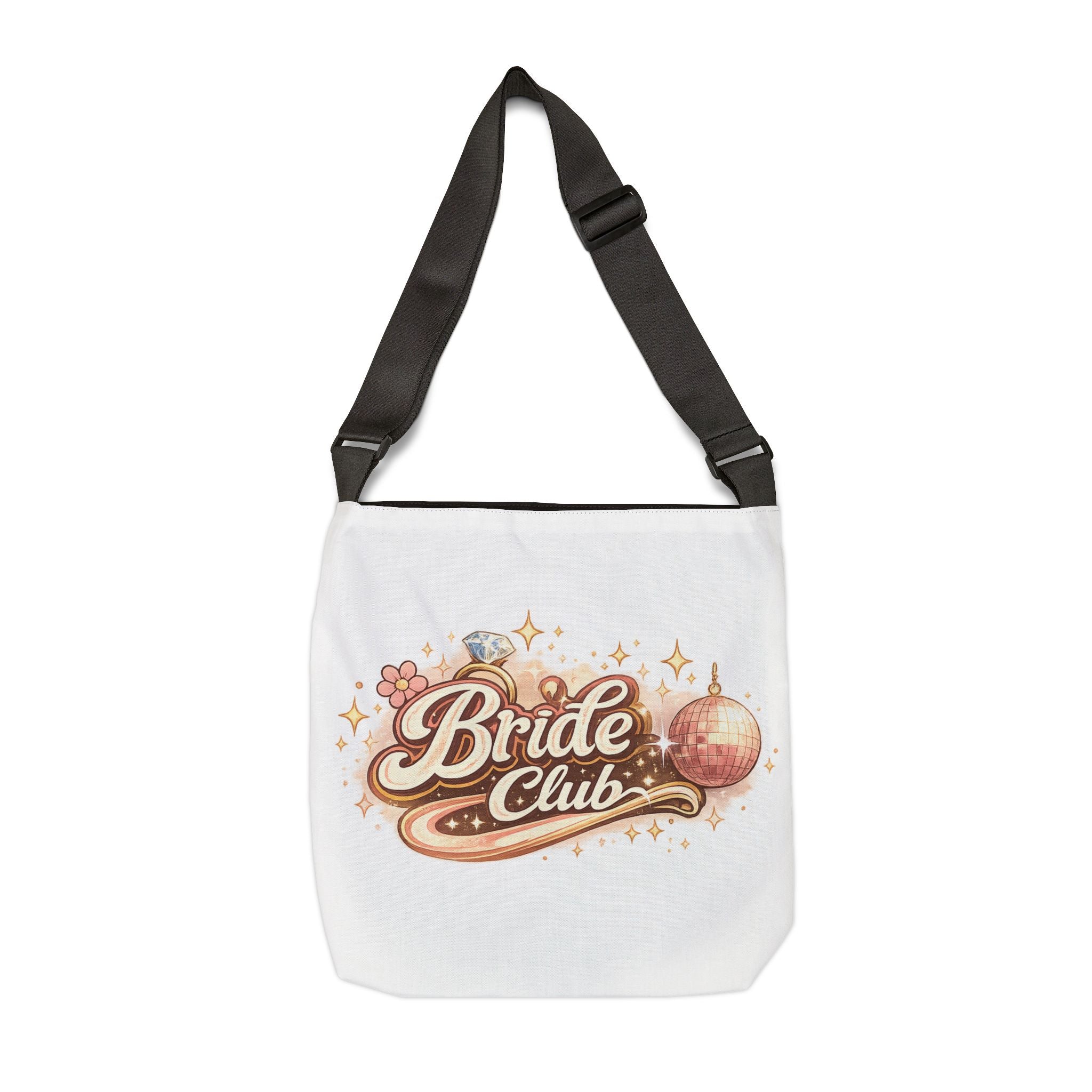 Bride Club Tote Bag — Adjustable Bachelorette Bridal Party Bag