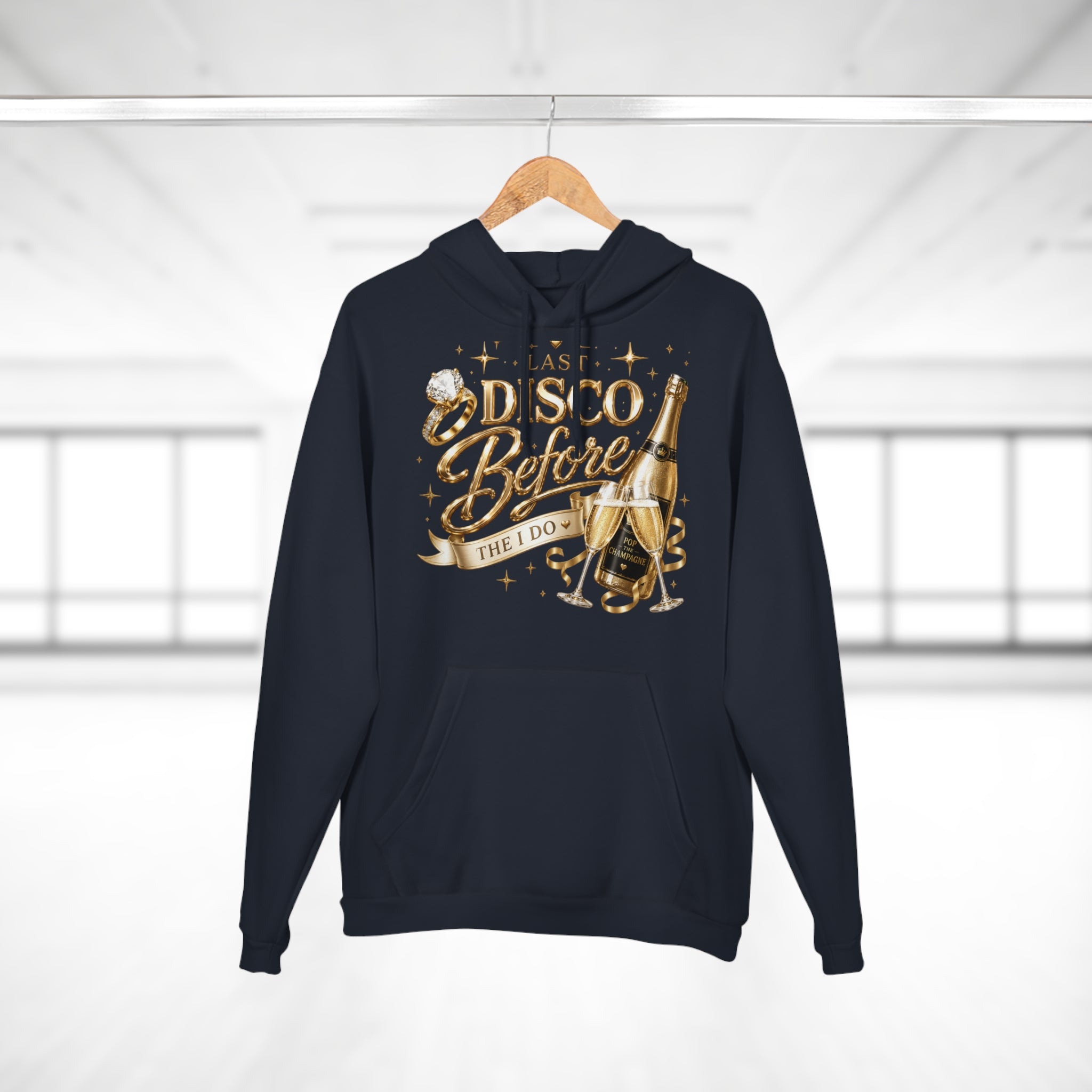Bride-to-Be Hoodie — "Last Disco Before I Do" Bachelorette Pullover