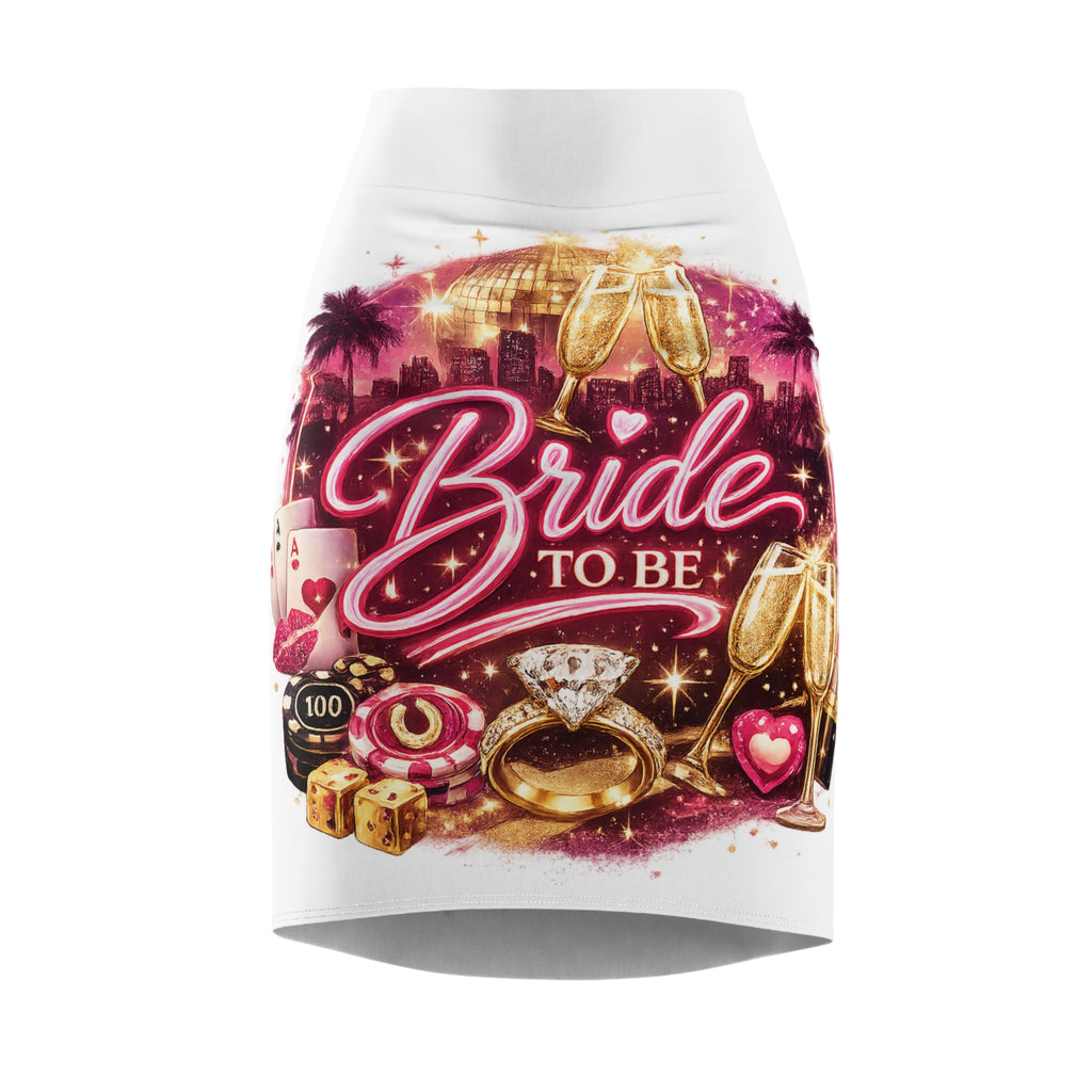 Bride To Be Pencil Skirt — Bachelorette Party Ring & Champagne Celebration