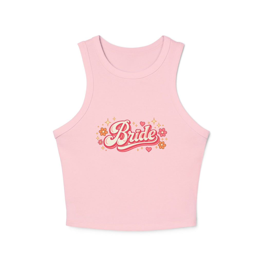 Bride Floral Racer Tank — Bridal Bachelorette Party Top