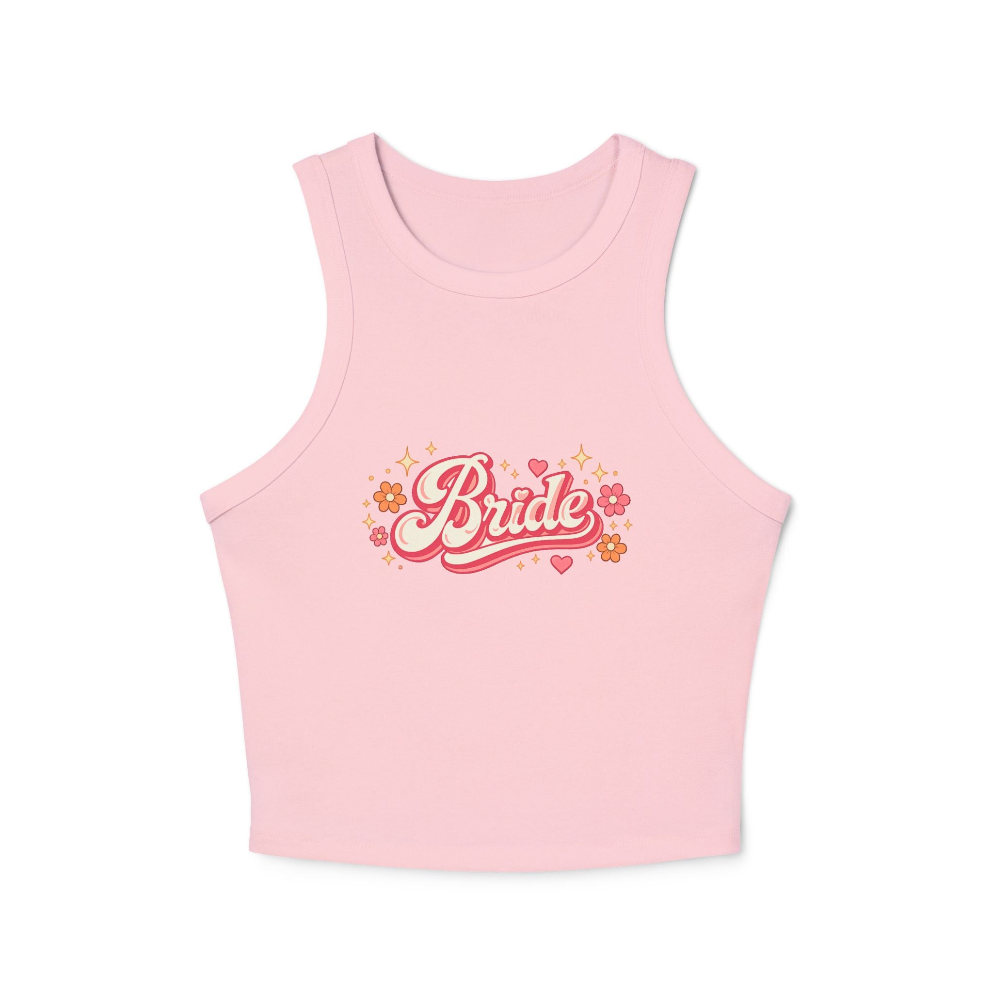 Bride Floral Racer Tank — Bridal Bachelorette Party Top