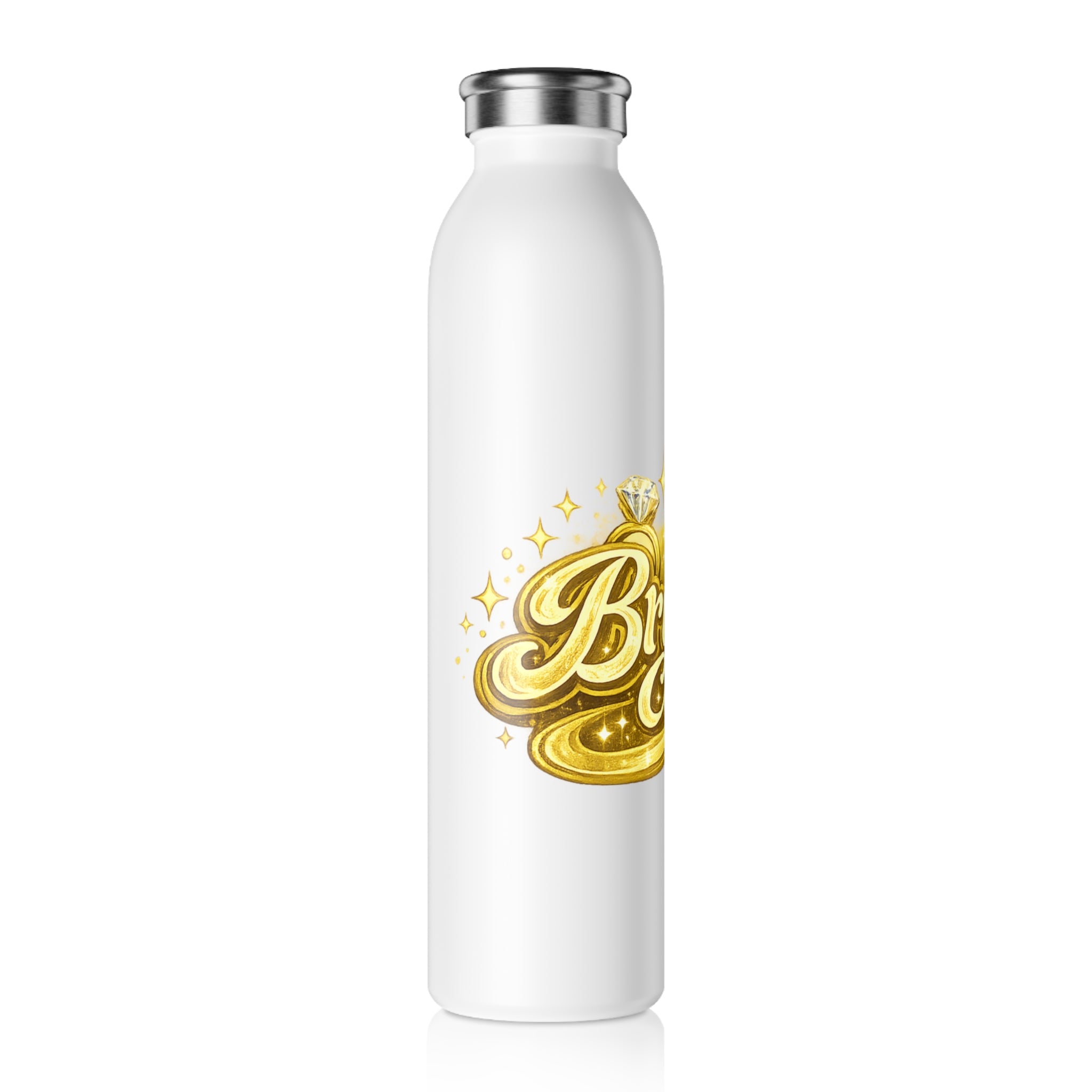 Bride Club Slim Water Bottle – Gold Glam Bachelorette Gift