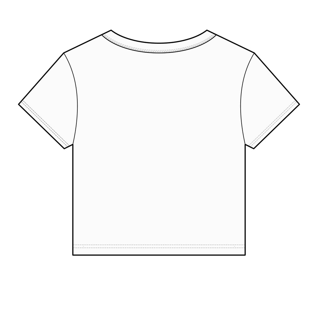 Bride Pocket Tee — Women's Cropped Bridal Shirt with Ring Graphic