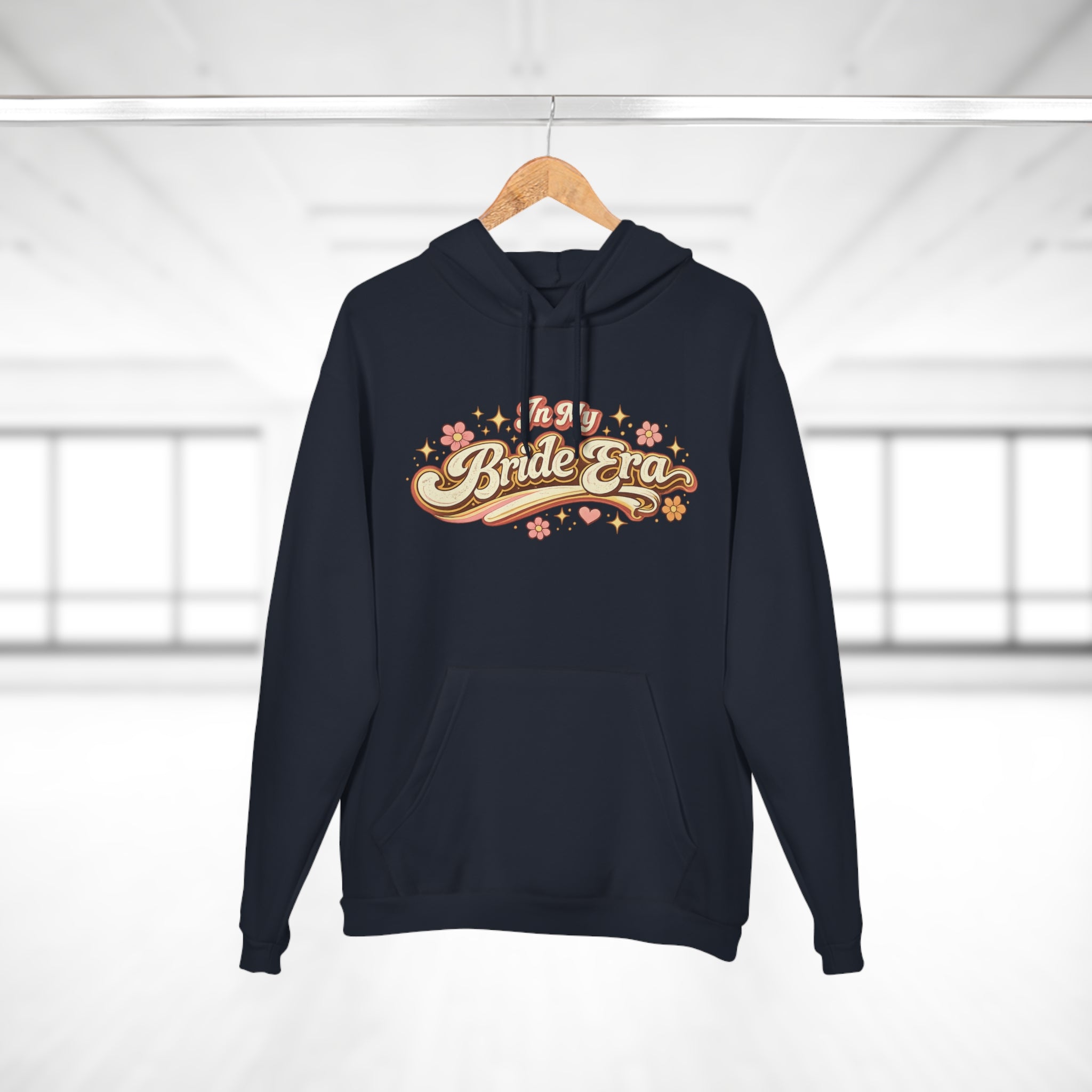 Bride Era Hoodie — Retro Floral 'It's My Bride Era' Pullover