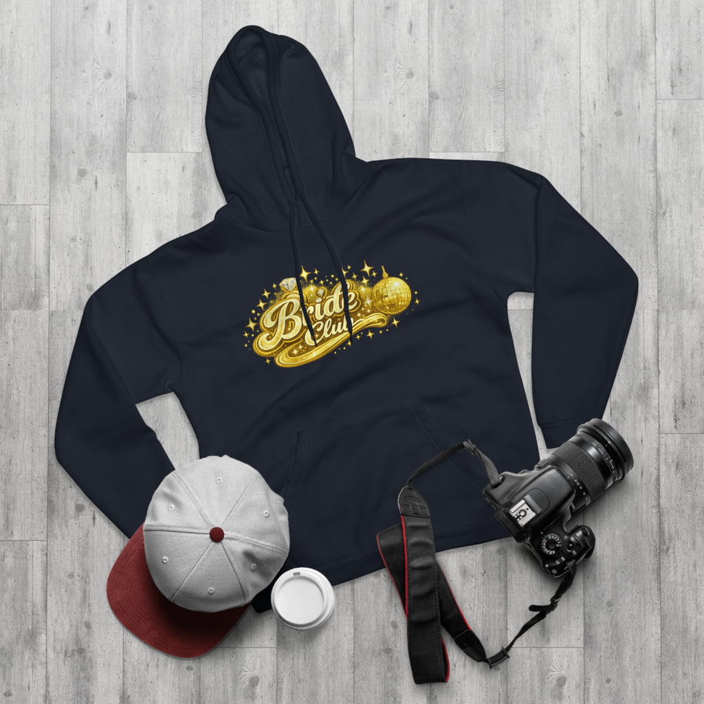 Bride Club Hoodie — Gold Disco Bachelorette Pullover