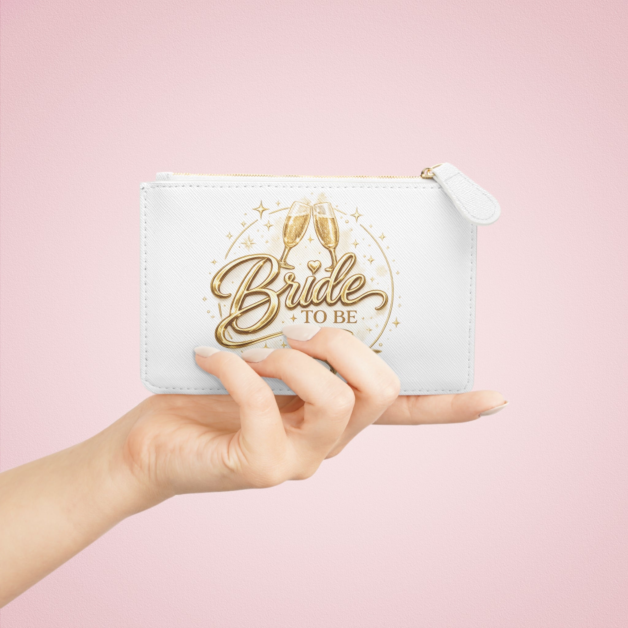 Mini Clutch Bag - Gold 'Bride to Be' & 'Last Disco Before I Do' Bachelorette Party Wristlet
