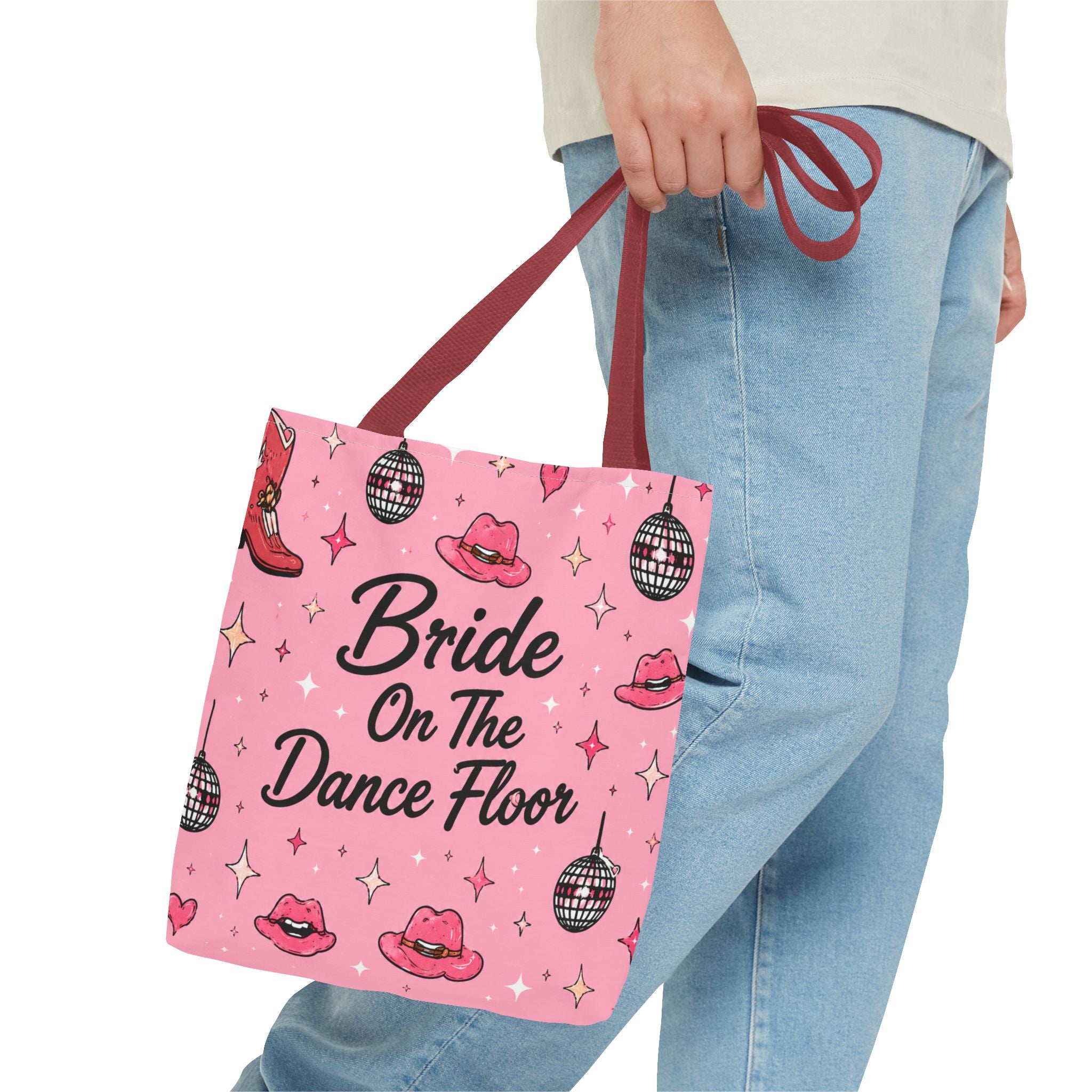 Bride On The Dance Floor Tote Bag — Bachelorette Party Pink Bridal Tote