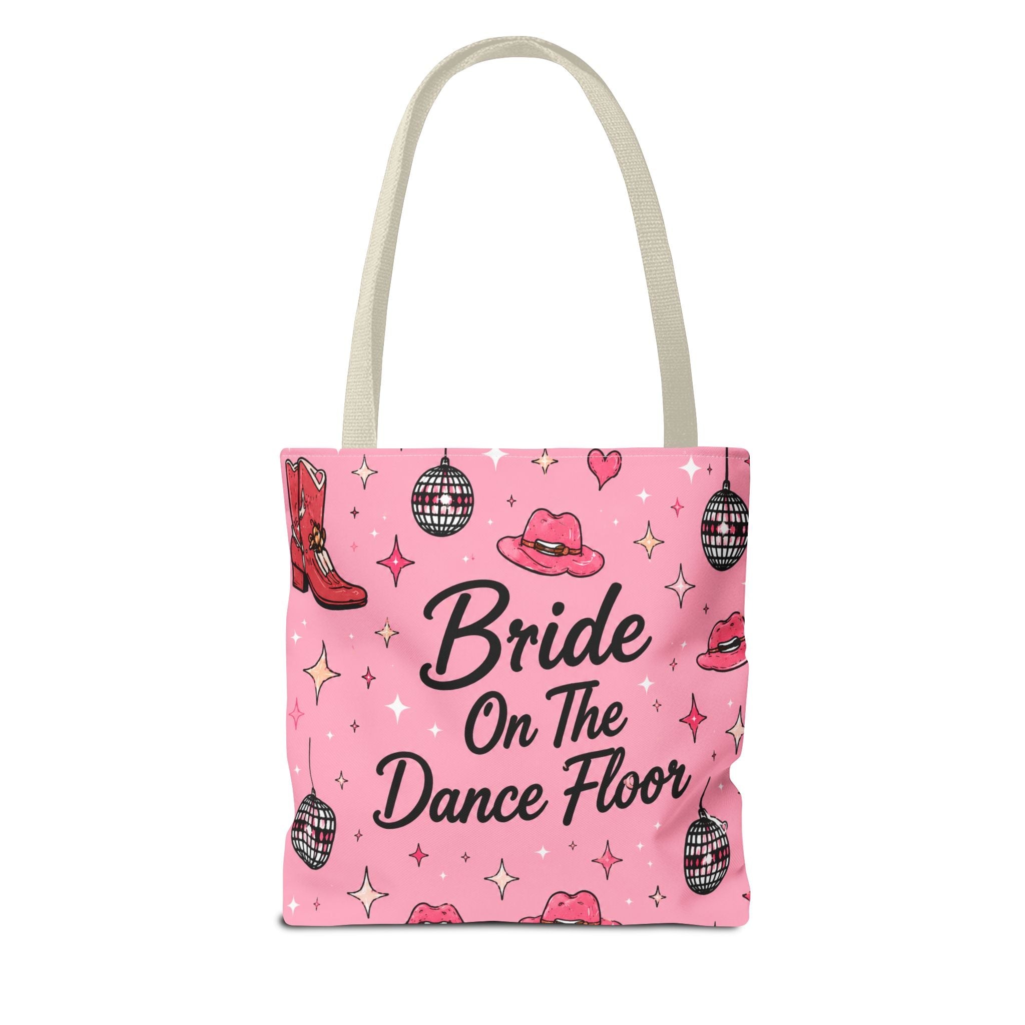Bride On The Dance Floor Tote Bag — Bachelorette Party Pink Bridal Tote