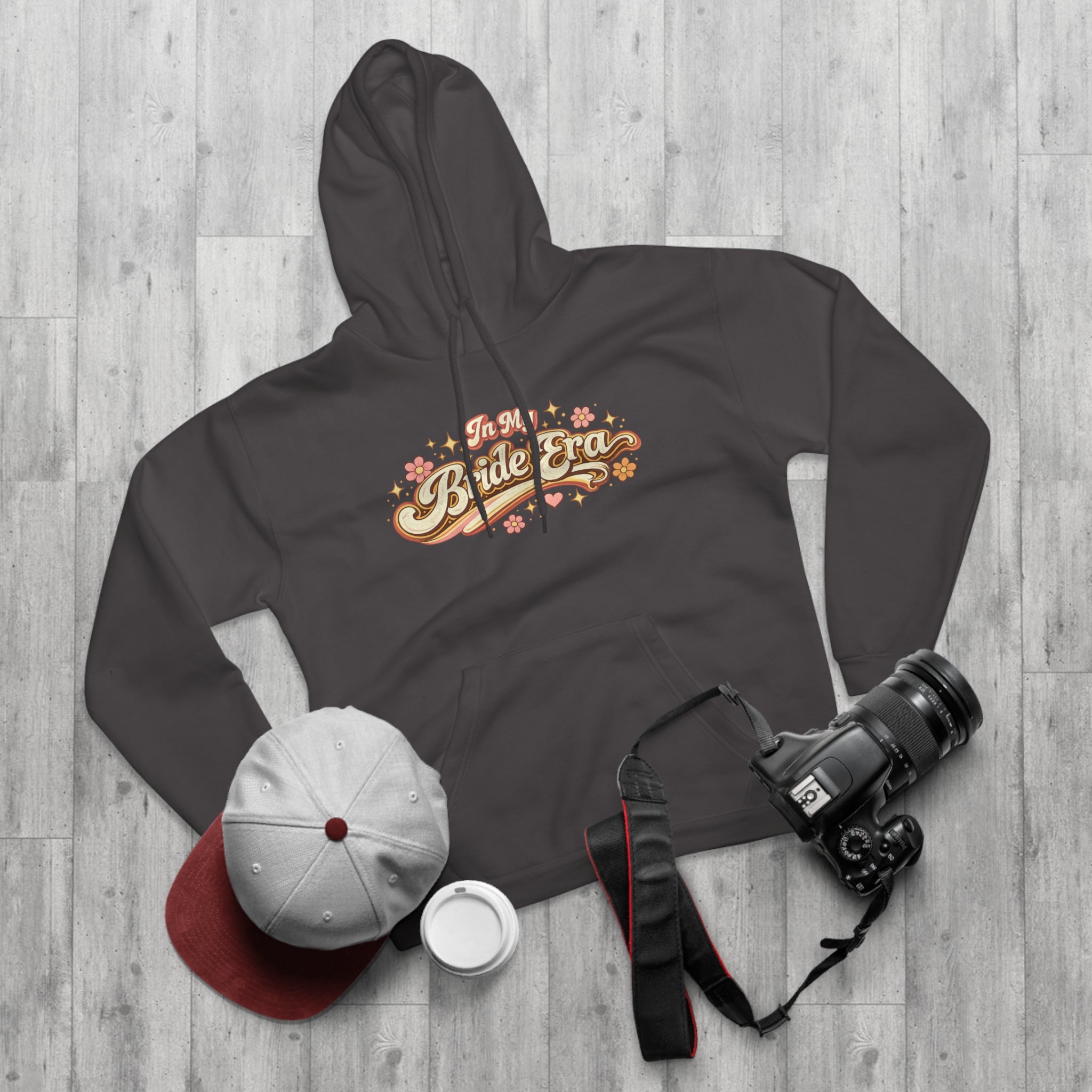 Bride Era Hoodie — Retro Floral 'It's My Bride Era' Pullover