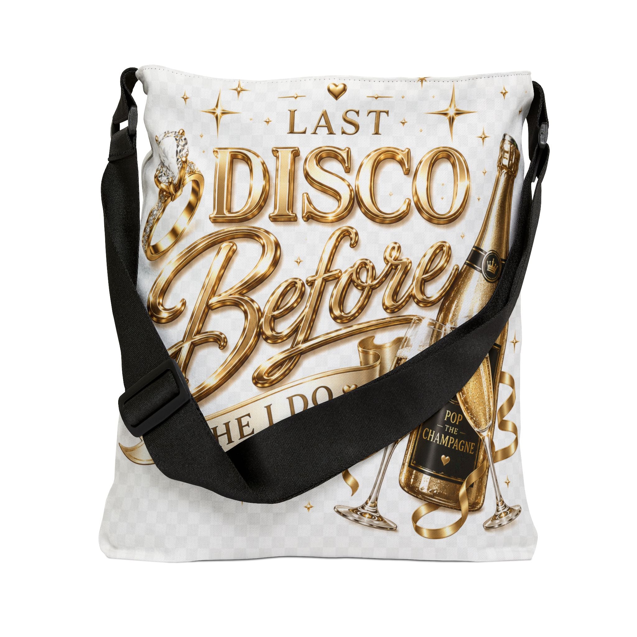 Tote Bag — "Last Disco Before I Do" Bachelorette Champagne Party Tote