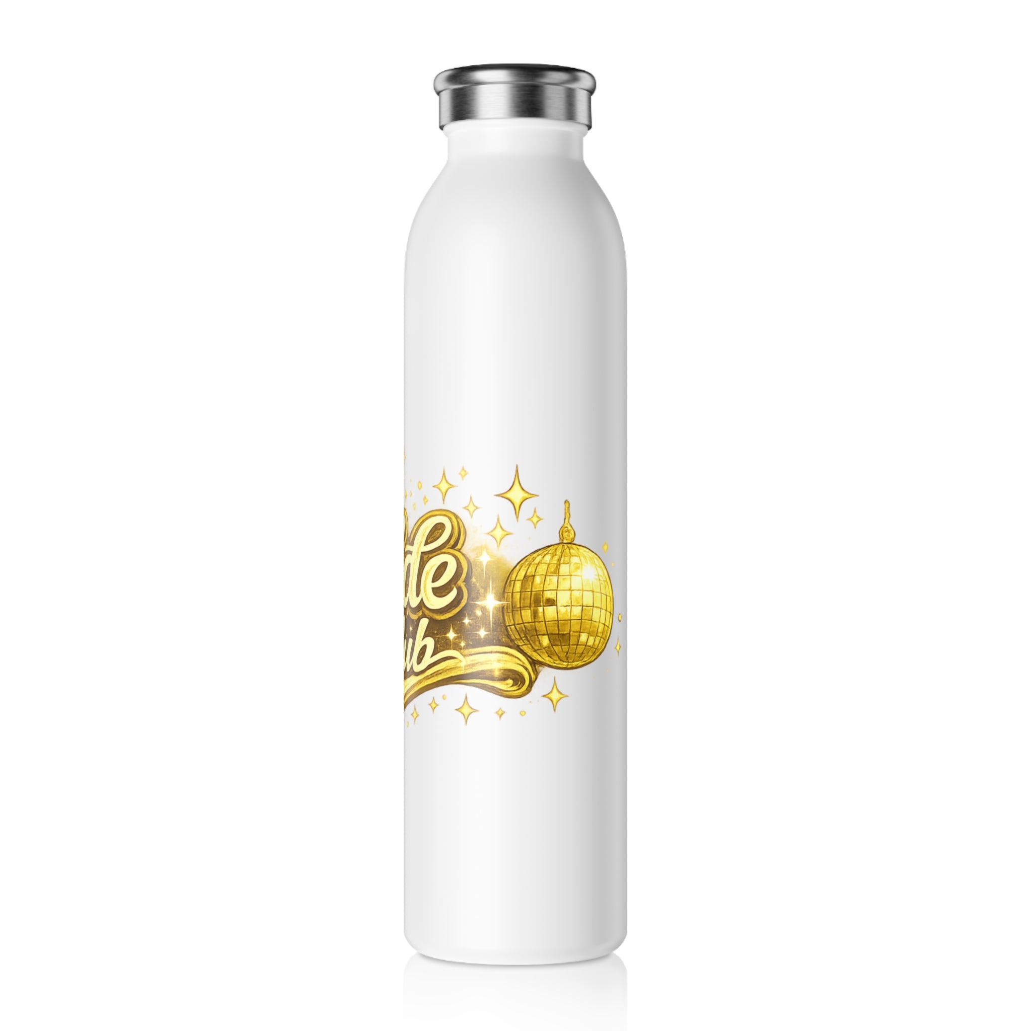 Bride Club Slim Water Bottle – Gold Glam Bachelorette Gift