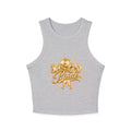 Disco Bride Racer Tank Top — Gold Foil Bachelorette Dance Party Crop