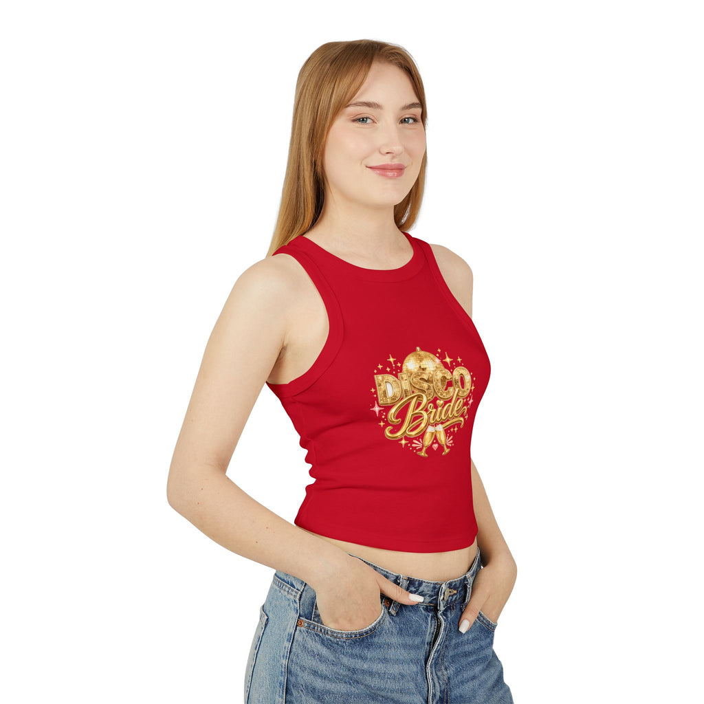 Disco Bride Racer Tank Top