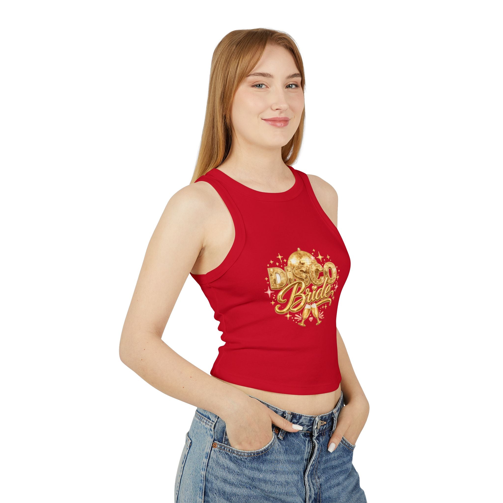 Disco Bride Racer Tank Top