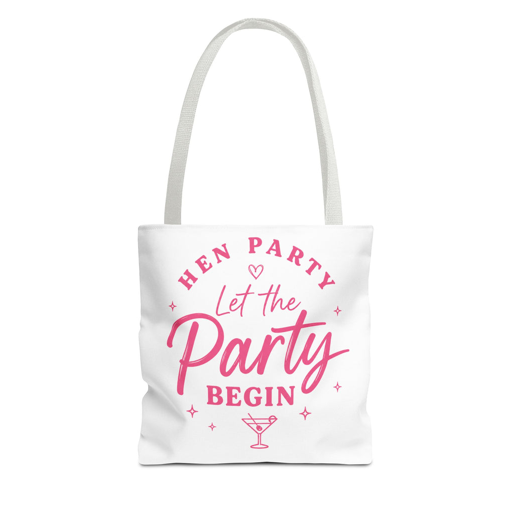 Hen Party Tote Bag — "Let the Party Begin" Bachelorette Canvas Tote