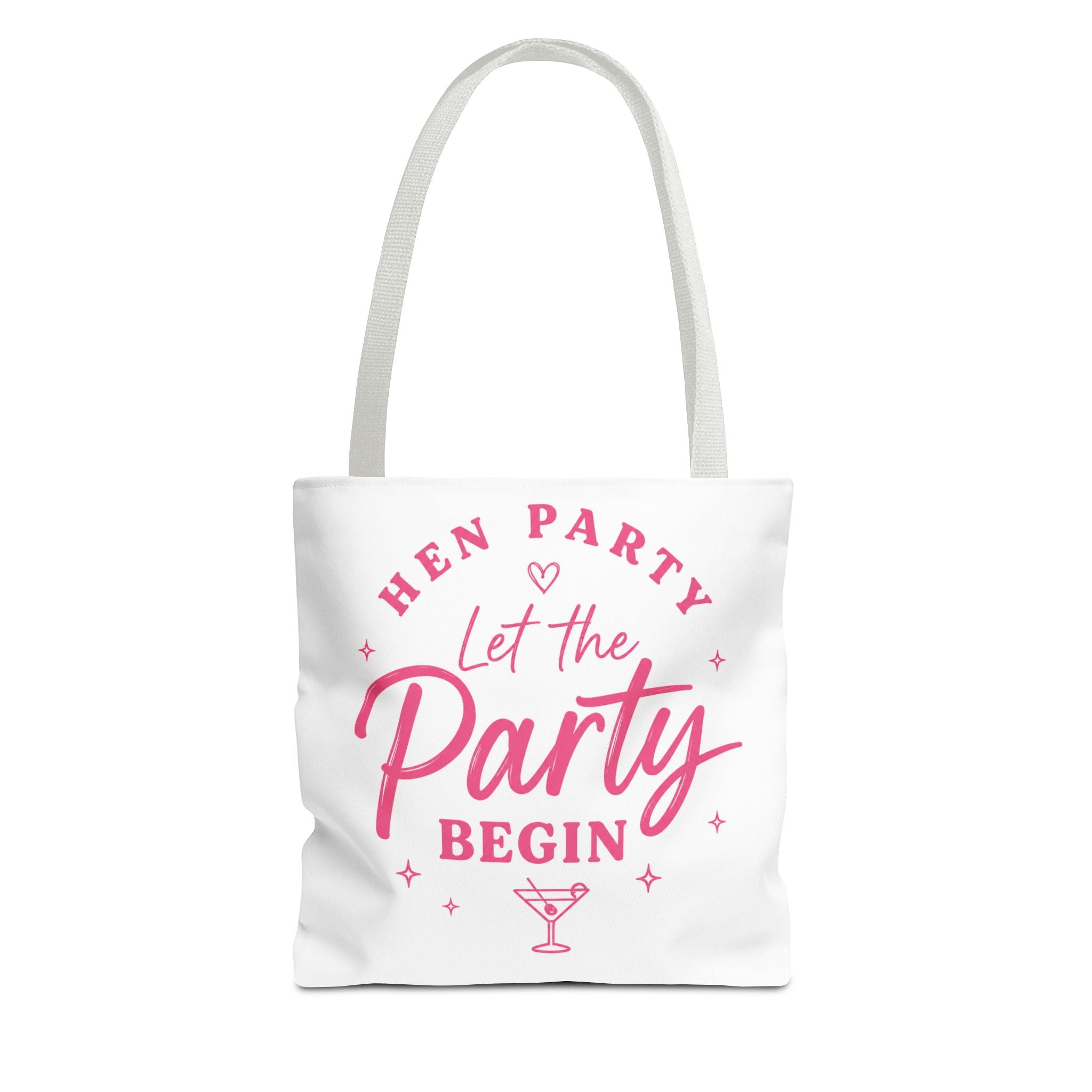 Hen Party Tote Bag — "Let the Party Begin" Bachelorette Canvas Tote