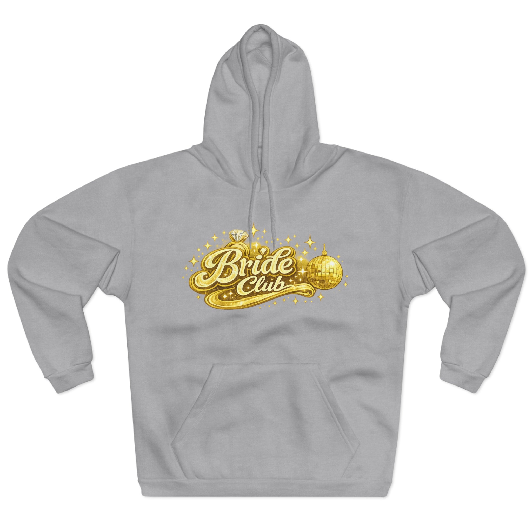 Bride Club Hoodie — Gold Disco Bachelorette Pullover