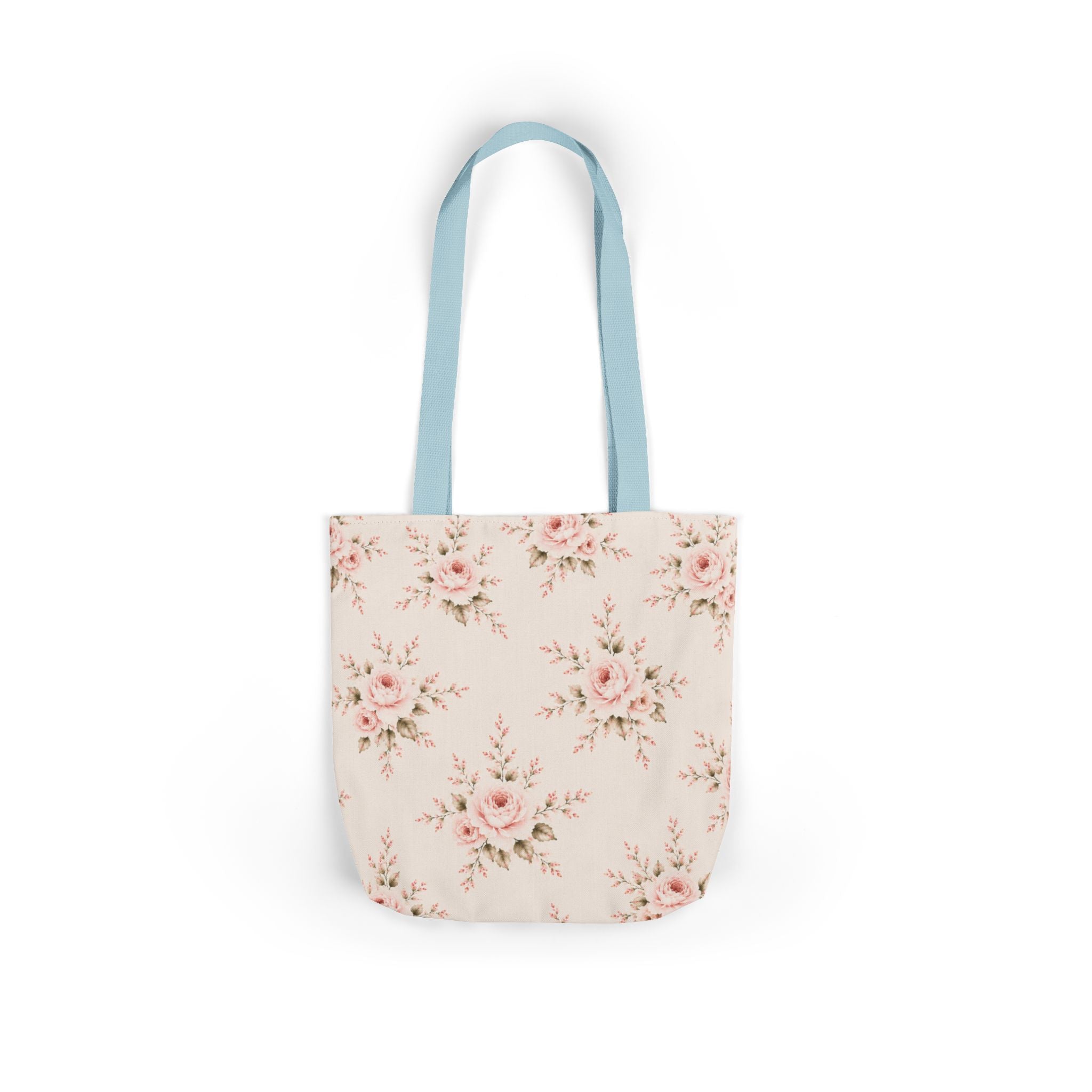 Bride Floral Canvas Tote Bag — Bridal Party, Bachelorette & Wedding Gift