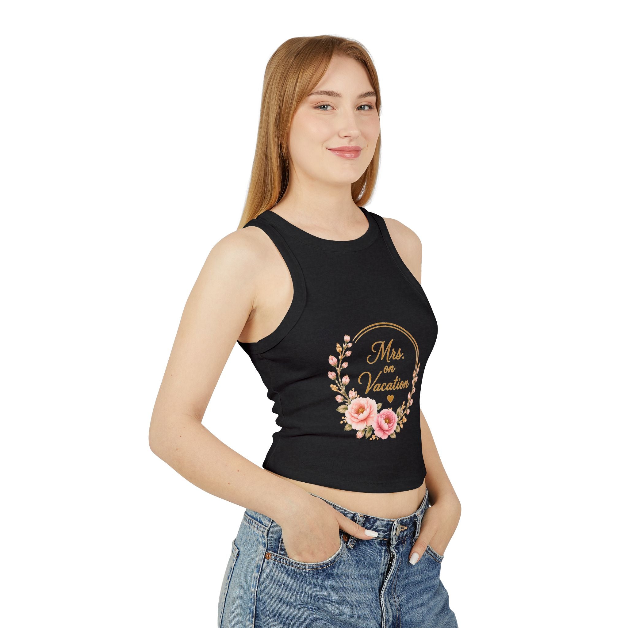 Mrs. on Vacation Women's Tank Top — Floral Bachelorette / Honeymoon Vacation Shirt
