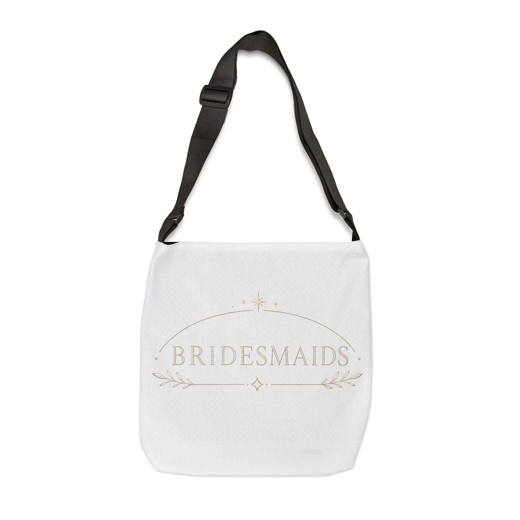 Bridesmaids Adjustable Tote Bag – Elegant Wedding Party Gift & Bridal Shower Accessory