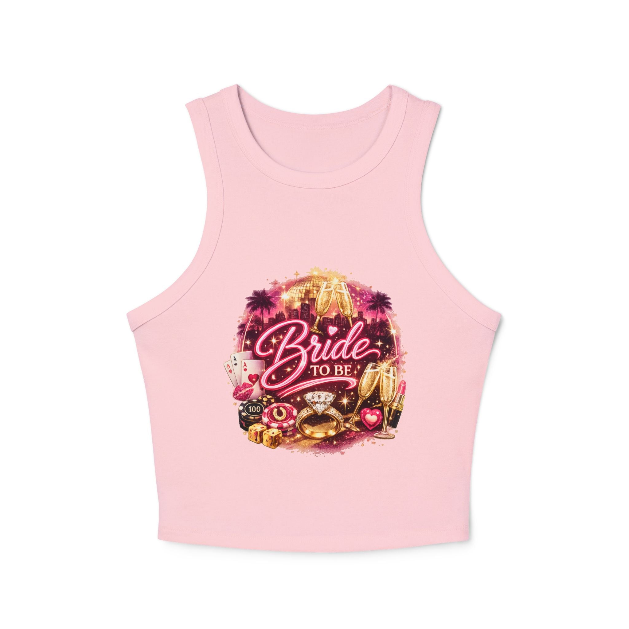 Bride To Be Racer Tank Top — Bachelorette Party Crop Tank