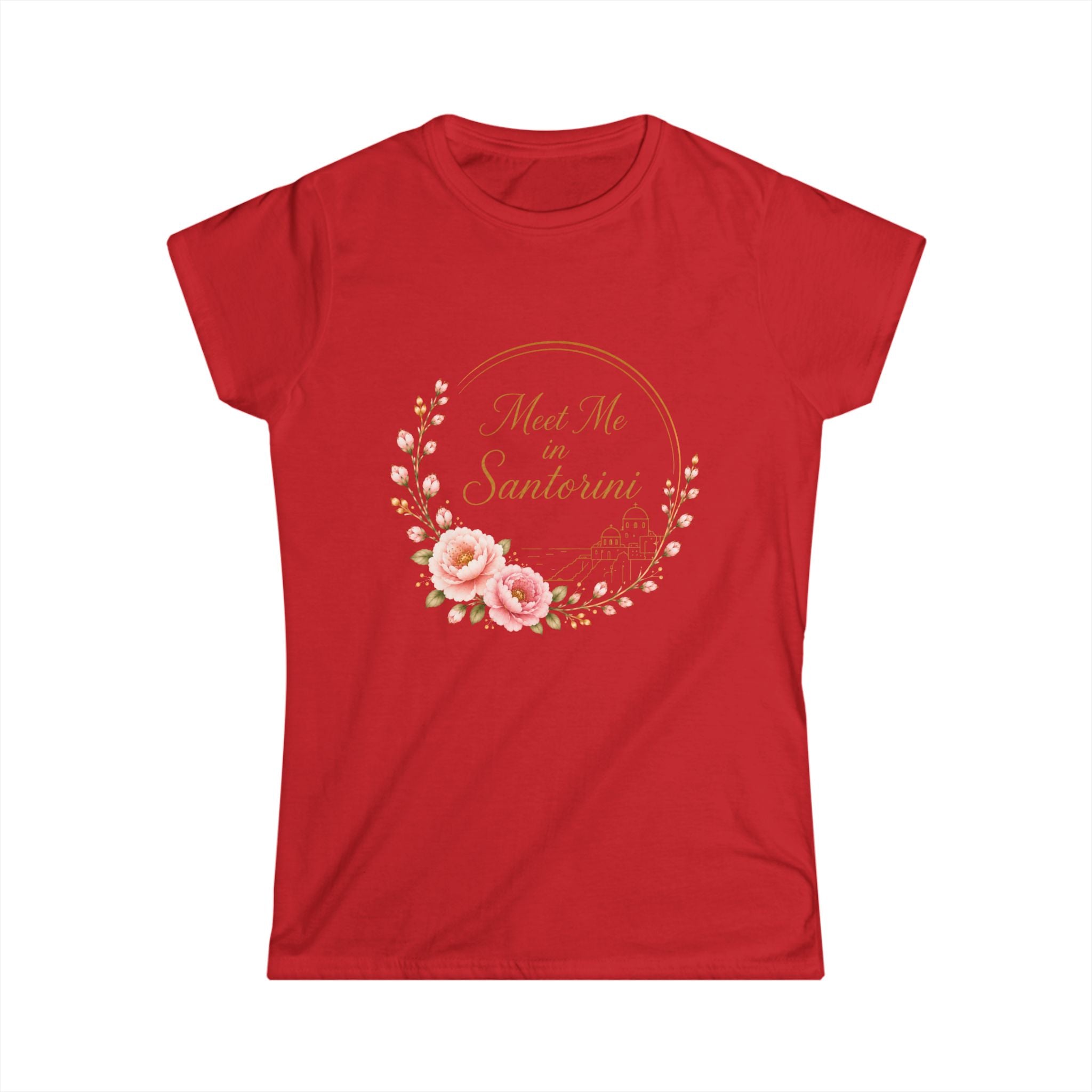 Women's Tee — 'Not Me, I'm Santeria' Floral Vintage Script